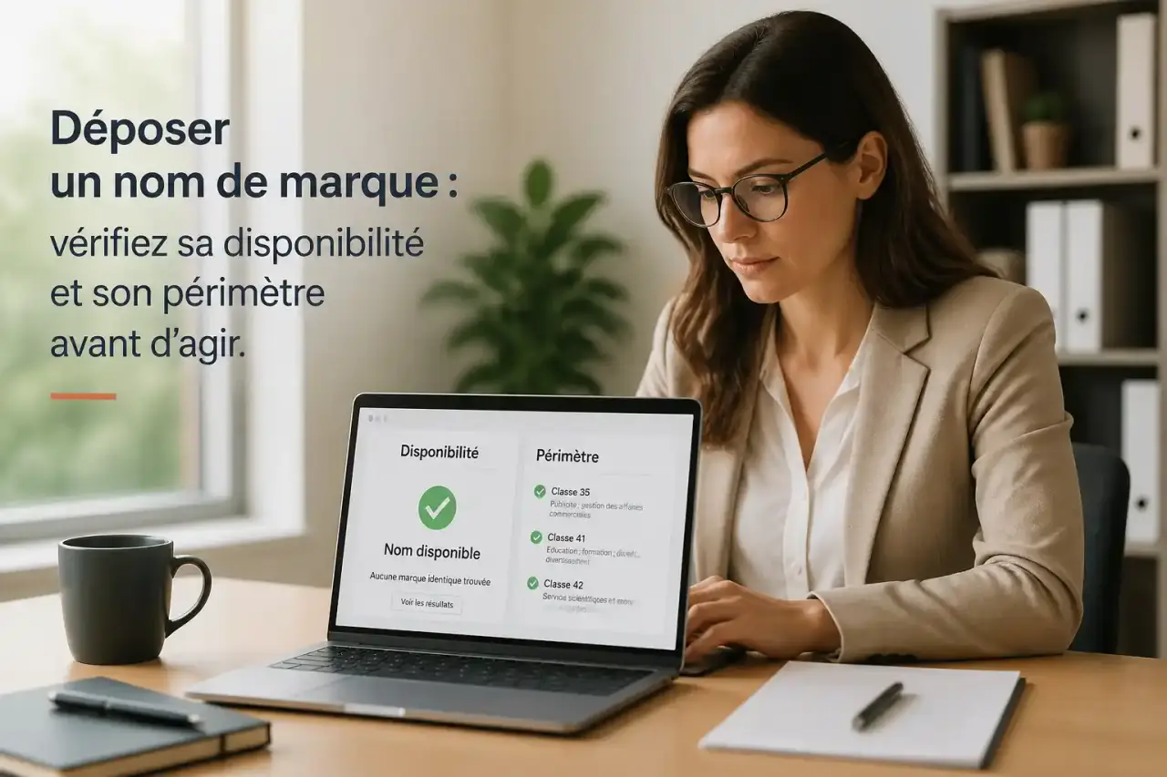 Déposer un nom de marque : vérifiez sa disponibilité et son périmètre avant d’agir