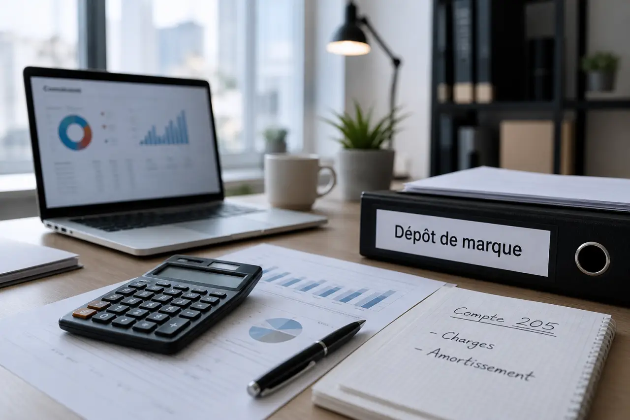 Frais de dépôt de marque : compte 205, charges et amortissement, le bon traitement comptable