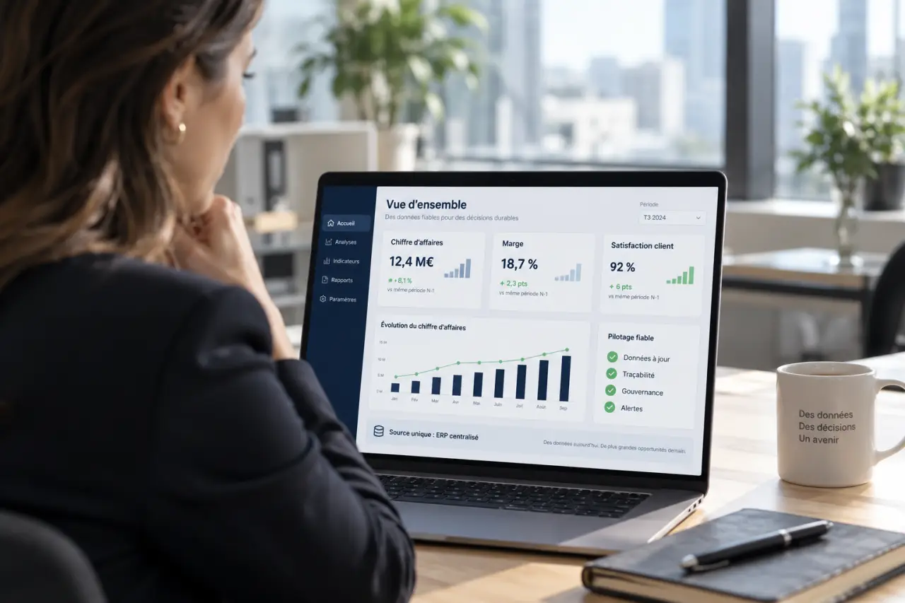 Outil BI Enterprise : 3 indicateurs, 1 source et les critères d’un pilote fiable