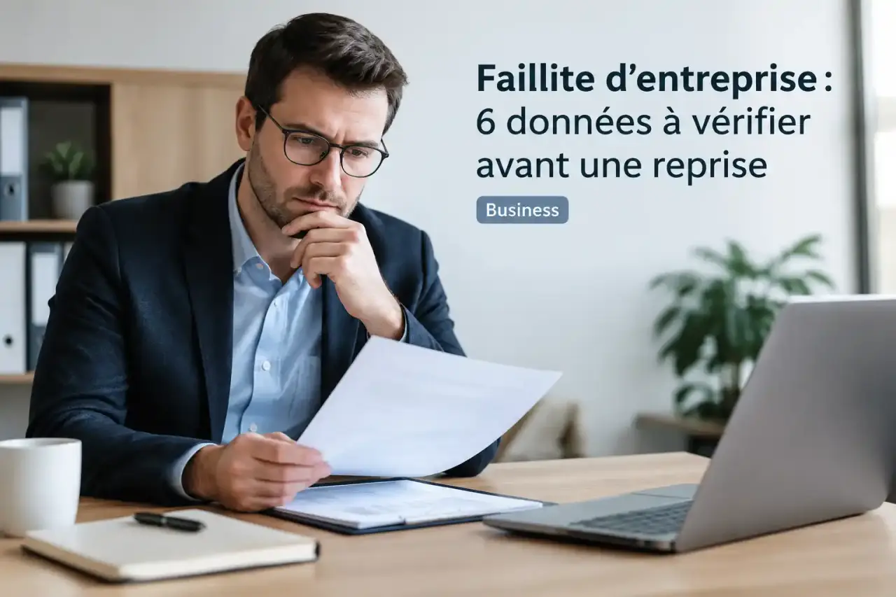 Faillite d’entreprise : 6 données à vérifier avant une reprise